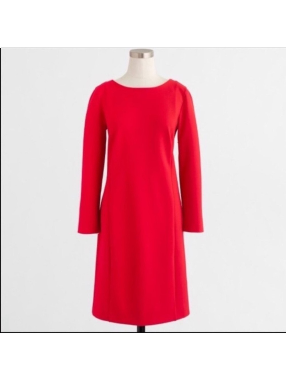 J. Crew Red Ponte Shift Dress - Picture 3 of 9